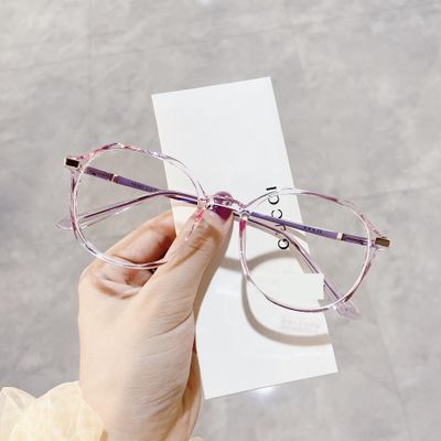 LTSRLL Clear Vision Computer Readers Eyewear Blue Light Blocking Reading Glasses Sturdy Flat Light Mirror for Women (Color : Purple, Size : +150)