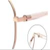 LTSRLL Oversized HD Anti Blue Light Reading Glasses Oval Anti Eyestrain Metal Computer Readers Eyeglasses Flat Light Mirror (Color : C6, Size : +350) view 3