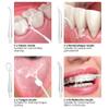 220ml Electric Oral Irrigator Cordless,USB Rechargeable Dental Water Flosser with 4 Nozzles and 3 Pressure Modes,Teeth Cleaning and Whitening 4 Jet Tip IPX7 Waterproof Teeth Cleaner (White) view 4