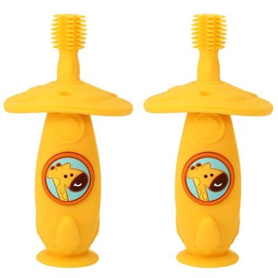 ZUMAHA 360 Infant Training Silicone Toothbrush, Toddler Toothbrush for Age 1-6 Years Old, Independent Packaging Manual Toothbrush