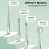 BODYA 220ml Electric Waterproof Cordless Water Flosser Dental Oral Irrigator Teeth Cleaner with 4 Jet Tips, 3 Pressure Mode (Pink) view 3