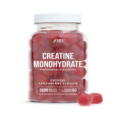 Creatine Monohydrate Gummies 3600mg  Proven to Increase Physical Performance  60 Vegan Gummies  by Alpha01