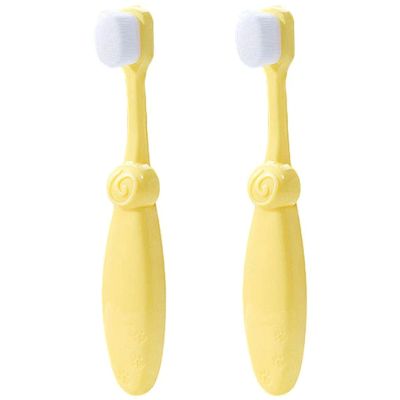 ZUMAHA Ultra Soft Kids Toothbrush with 10000 Bristles, Pack of 2 Manual Toothbrush, Toddler Toothbrush for Age 1-3 Years Old