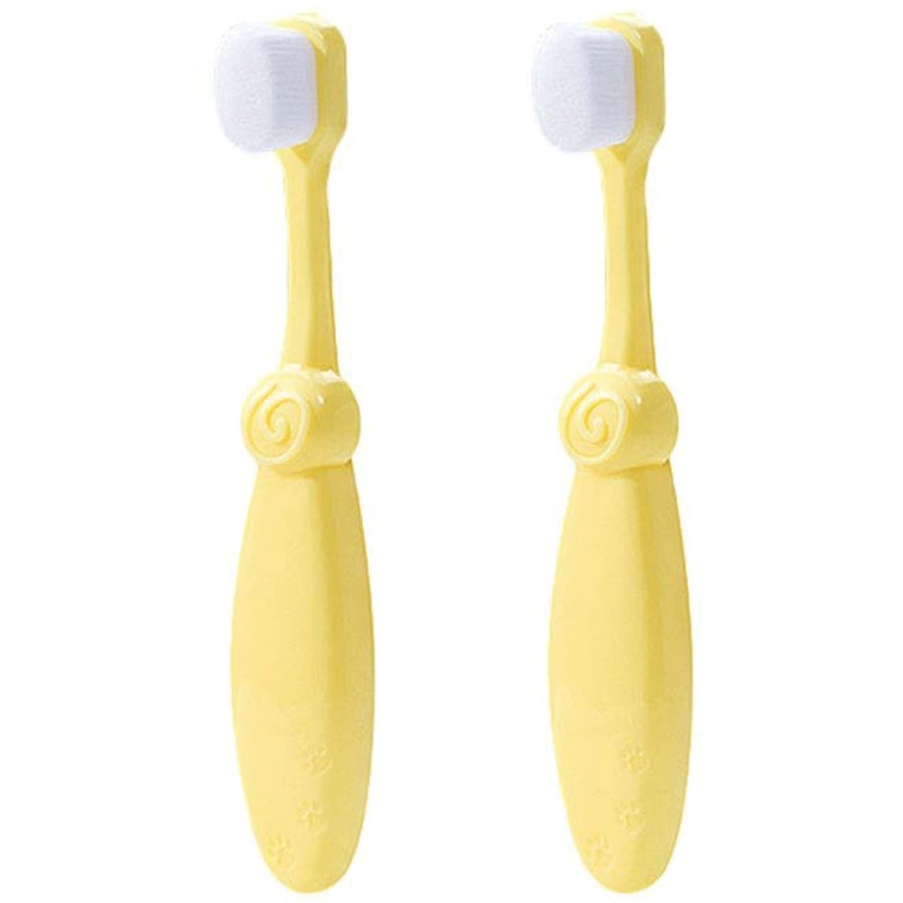 ZUMAHA Ultra Soft Kids Toothbrush with 10000 Bristles, Pack of 2 Manual Toothbrush, Toddler Toothbrush for Age 1-3 Years Old