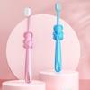 ZUMAHA Extra Soft Kids Toothbrush with 10000 Bristles, Toddler Toothbrush for Age 3-12 Years Old, Animal Designs Manual Toothbrush view 3
