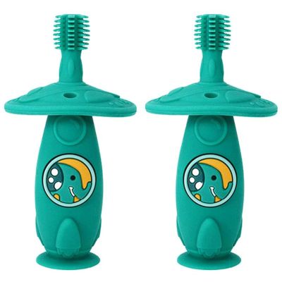 ZUMAHA 360 Infant Training Silicone Toothbrush, Toddler Toothbrush for Age 1-6 Years Old, Independent Packaging Manual Toothbrush