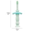 ZUMAHA Silicone Kids Toothbrush, Portable Travel Manual Toothbrush with Suction Cup, Toddler Toothbrush for Age 1-3 Years Old view 2