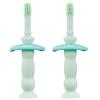 ZUMAHA Silicone Kids Toothbrush, Portable Travel Manual Toothbrush with Suction Cup, Toddler Toothbrush for Age 1-3 Years Old view 1