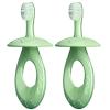 ZUMAHA Silicone Kids Toothbrush, Manual Toothbrush for Bright Smiles, Toddler Toothbrush Ages 1-3 Years, 2 Count view 1