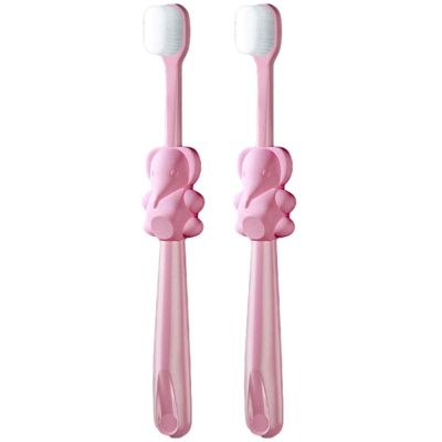 ZUMAHA Extra Soft Kids Toothbrush with 10000 Bristles, Toddler Toothbrush for Age 3-12 Years Old, Animal Designs Manual Toothbrush