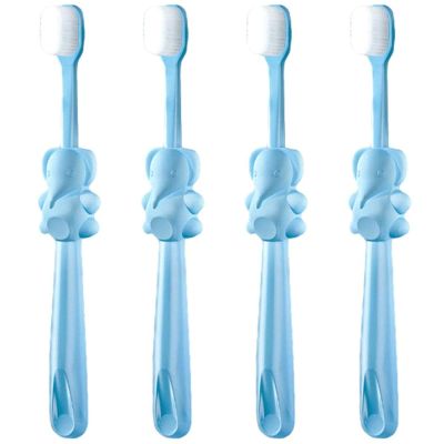 ZUMAHA Extra Soft Kids Toothbrush with 10000 Bristles, Toddler Toothbrush for Age 3-12 Years Old, Animal Designs Manual Toothbrush
