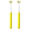 ZUMAHA 3 Sided Design Toothbrush, Toddler Toothbrush for Age 4-12 Years Old, Portable & Independent Packaging Manual Toothbrush view 1