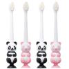 ZUMAHA Nano Toothbrush, Manual Toothbrush with Suction Cup & Fun Animal Designs, 4 Count Toddler Toothbrush for Age 3-14 Years Old view 1