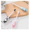 ZUMAHA Nano Toothbrush, Manual Toothbrush with Suction Cup & Fun Animal Designs, 4 Count Toddler Toothbrush for Age 3-14 Years Old view 3
