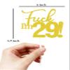 29 Cake Toppers, 29 gold Birthday Cake Toppers, Funny 29th Cake Topper for Men,29 Cake Topper For Women, 29th birthday decorations,29th Birthday Cake Topper Twenty nine view 2