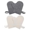 COHEALI 4pcs Felt Sauna Gloves Water Absorbing Exfoliating Mittens for Sauna Body Scrubbing Hand Protection view 1