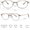 LTSRLL Oversized New Reading Glasses Blue Light Blocking Computer Readers Fatigue Relieve Flat Light Mirror Eyewear (Color : White-rose, Size : +350) view 2