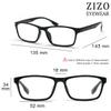 ZIZO EYEWEAR Square Plastic Plain Reading Glasses/Lightweight Frame/Simple Classic Specs R224 (2 Pairs Tortoishell, +3.50 Magnification) view 2