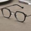 LTSRLL Round Reading Glasses Anti Eye Strain Eyewear Retro Computer Readers Blue Light Blocking Flat Light Mirror (Color : Black-gray, Size : +350) view 1