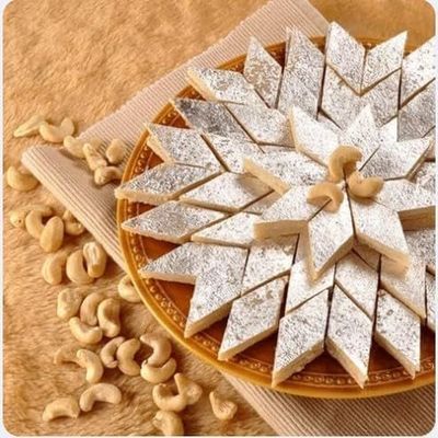 Rakhi,Diwali Special (Kaju Barfi Mithai) Gift Hamper for Brother Sister, Delicious Indian Traditional Sweets Best Gift For All Occasions Tasty Treat For Family & Friends Sold By Kidzbuzz (3kg)