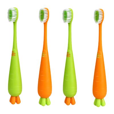 FRCOLOR 4pcs Cartoon Soft Bristle Boys and Girls Toothbrush for Daily Use for Boy Girl Toothbrush Years