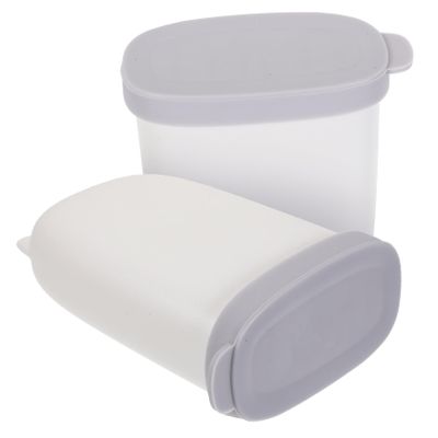 Cabilock Leakproof Soap Container Lid Double Soap Box for Travel Silicone ABS Travel Soap Case Drainer 2PCS White