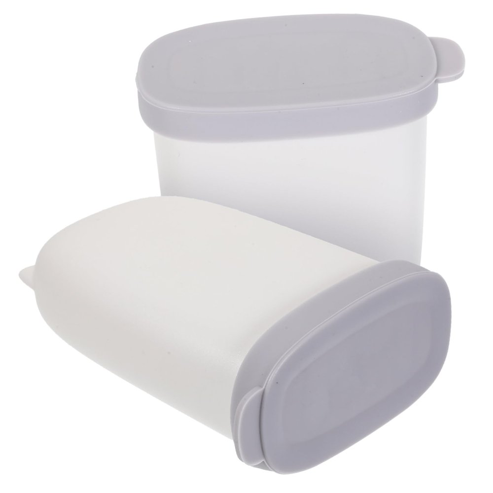 Cabilock Leakproof Soap Container Lid Double Soap Box for Travel Silicone ABS Travel Soap Case Drainer 2PCS White