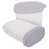 Cabilock Leakproof Soap Container Lid Double Soap Box for Travel Silicone ABS Travel Soap Case Drainer 2PCS White view 1