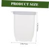Cabilock Leakproof Soap Container Lid Double Soap Box for Travel Silicone ABS Travel Soap Case Drainer 2PCS White view 3
