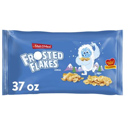 Frosted Flakes Cereal, Frosty Flakes Breakfast Cereal, 37 OZ Bag