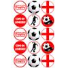 15 x England Lioness Football Party Mix Edible Cupcake Toppers Birthday Cake Party Decorations Premium Wafer Card view 1