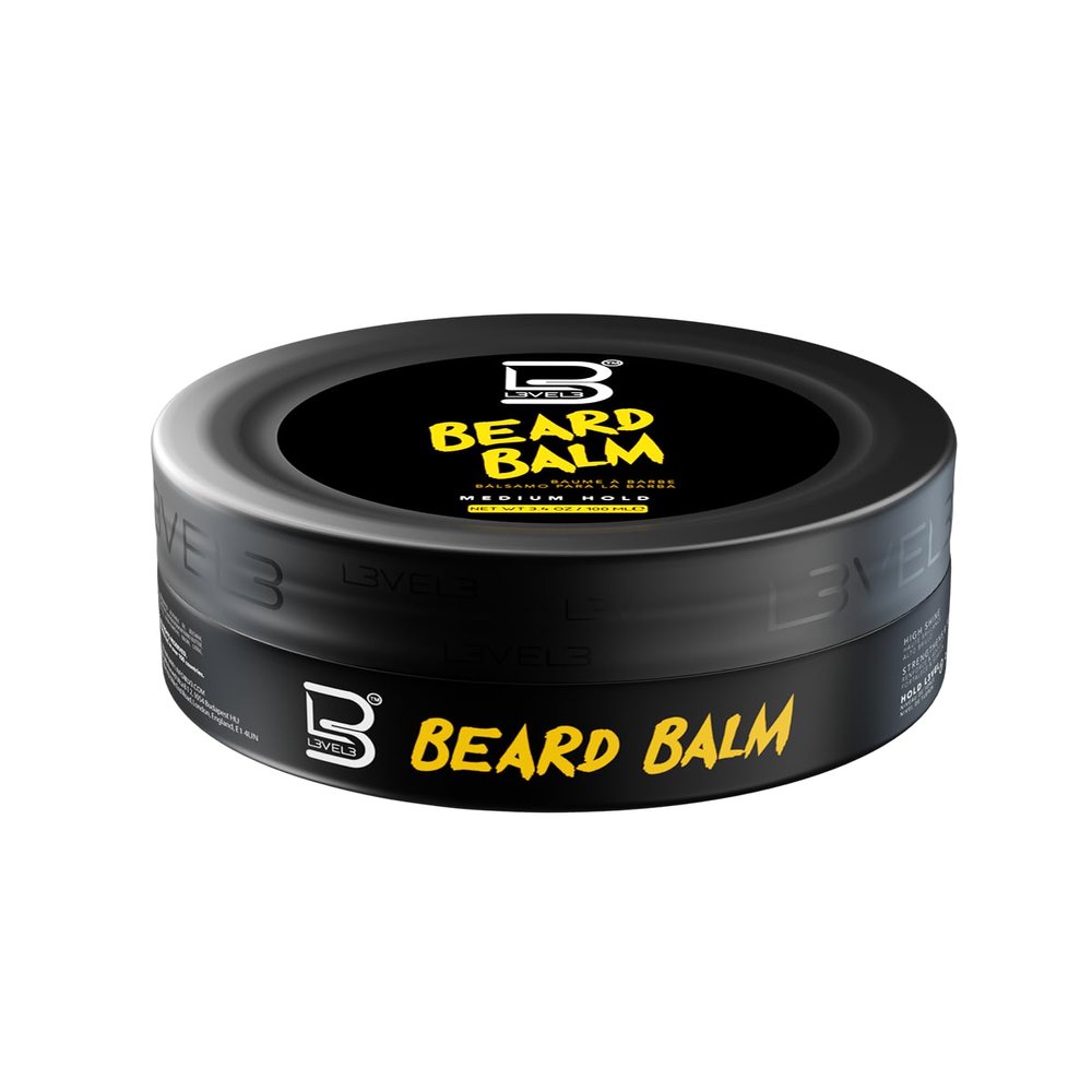 L3 Level 3 Beard Balm - Leave In Conditioner Beard Balm For Men - Deep Massage Beard Softener For Men - Beard Care