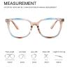 ADEWU Blue Light Blocking Glasses Oversized Fake Glasses Clear Lens Unisex Reading Glasses Computer Gaming view 2