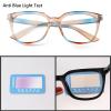 ADEWU Blue Light Blocking Glasses Oversized Fake Glasses Clear Lens Unisex Reading Glasses Computer Gaming view 3