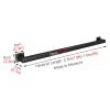 Handrail for Stairs Indoor Outdoor Grab Rail Elderly Black Indoor Staircase Handrails, Wall Modern Anti-Slip Auxiliary Grab Bar, Heavy Duty Square Pipe Handrail, 50/60/80/90/100/120/130/140cm Long ( S view 2