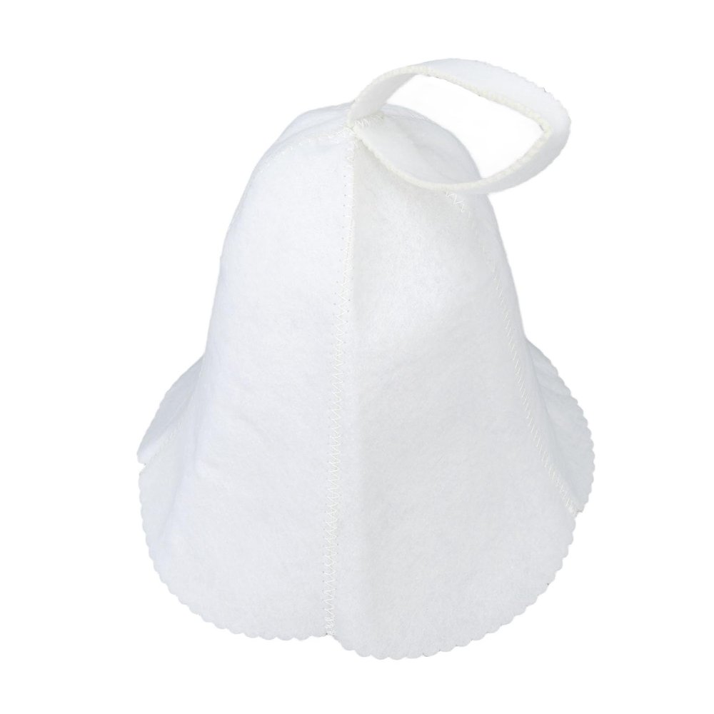 Shower Sauna Hat, Relaxing Sauna Hat, Water-Absorbent, Wearable for Men (White)