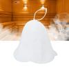 Shower Sauna Hat, Relaxing Sauna Hat, Water-Absorbent, Wearable for Men (White) view 3
