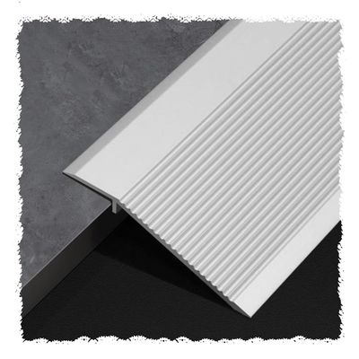 HCZION Indoor Transition Strip Threshold Ramp Floor Transition Strip Doorways Edge Trim For Uneven Floor, Anti-Slip Threshold Seam Cover Strip (Color : Height: 40mm, Size : 2pcs)
