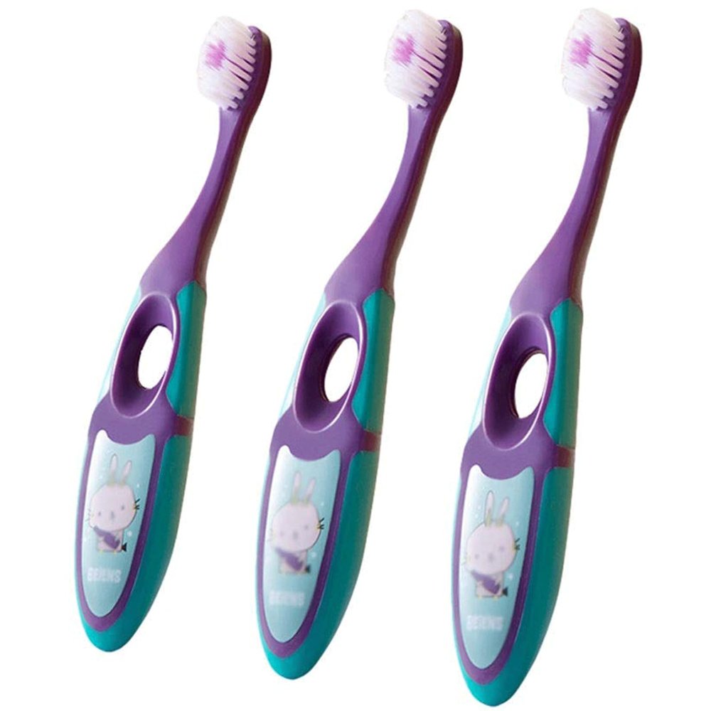 Soft Bristles Kids Toothbrush, Manual Toothbrush for Bright Smiles and Healthy Teeth & Gums, 3 Pack Toddler Toothbrush Ages 3-6