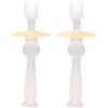 ZUMAHA Unique Kids Toothbrush, Toddler Toothbrush Ages 6-24 Months, 360 100% Food Grade Soft Silicone Manual Toothbrush view 1