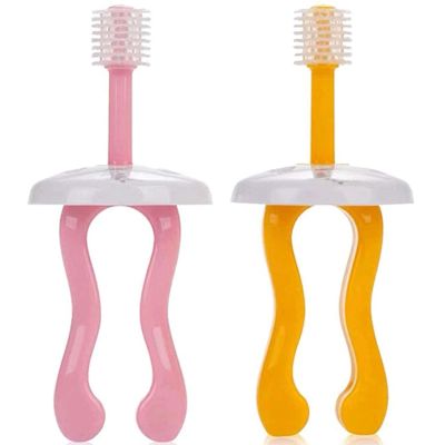 ZUMAHA 360 Soft Silicone Kids Toothbrush, Unique Design Manual Toothbrush, Toddler Toothbrush Suitable for Ages 1-3