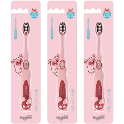 ZUMAHA Kids Toothbrush withSoft Bristles, Toddler Toothbrush Ages 2-12, 3 Pack Manual Toothbrush for Healthy Teeth & Gums