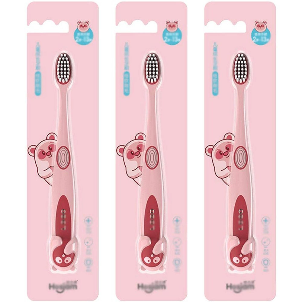 ZUMAHA Kids Toothbrush withSoft Bristles, Toddler Toothbrush Ages 2-12, 3 Pack Manual Toothbrush for Healthy Teeth & Gums