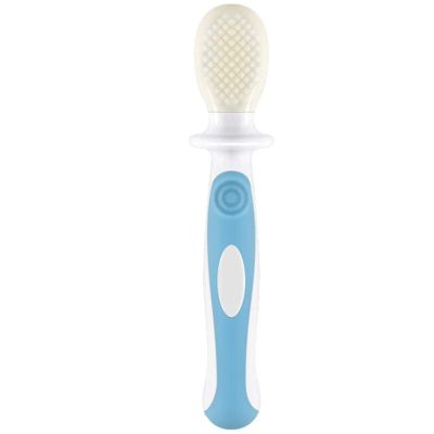 ZUMAHA Food Grade Silicone Soft Kids Toothbrush, Infant Training Toothbrush, Cute Manual Toothbrush Ages 1-3