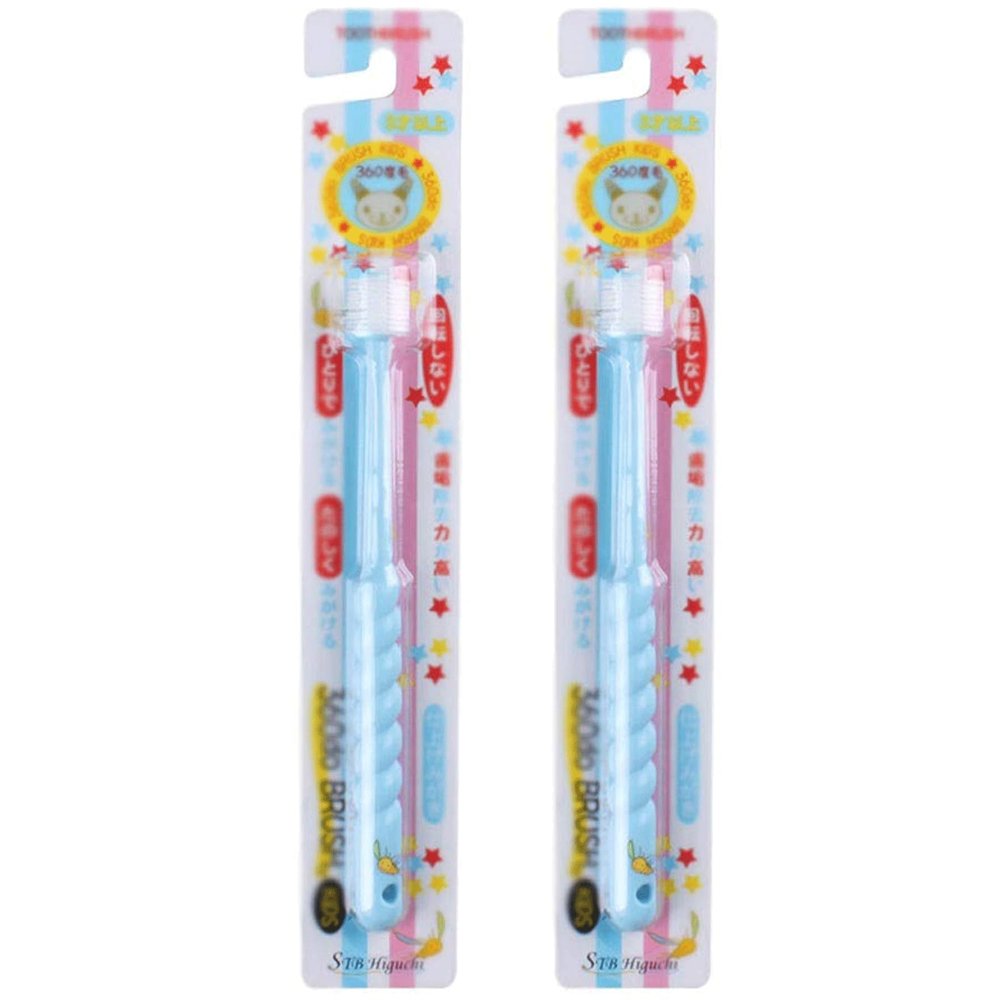 ZUMAHA 360 Silicone Kids Toothbrush, Pack of 2 Manual Toothbrush, Cute Toddler Toothbrush Suitable for Ages 3+