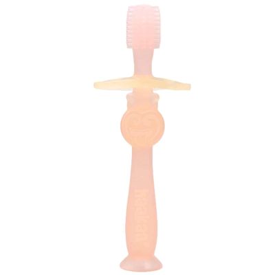ZUMAHA Unique Kids Toothbrush, Toddler Toothbrush Ages 6-24 Months, 360 100% Food Grade Soft Silicone Manual Toothbrush