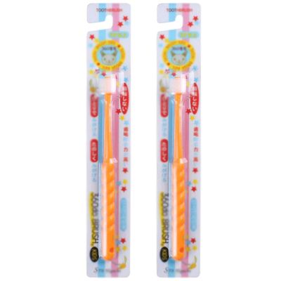 ZUMAHA 360 Silicone Kids Toothbrush, Pack of 2 Manual Toothbrush, Cute Toddler Toothbrush Suitable for Ages 3+