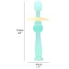 ZUMAHA Unique Kids Toothbrush, Toddler Toothbrush Ages 6-24 Months, 360 100% Food Grade Soft Silicone Manual Toothbrush view 2