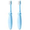 ZUMAHA 2 Pcs Blue Kids Toothbrush, Soft Bristles Manual Toothbrush for Bright Smiles and Healthy Teeth & Gums, Toddler Toothbrush Ages 1-3 view 1
