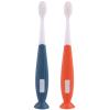 ZUMAHA Soft Bristles Toothbrush, 2 Pack Manual Toothbrush with Suction Cup, Toddler Toothbrush for Kids 1-5 Years Old view 1